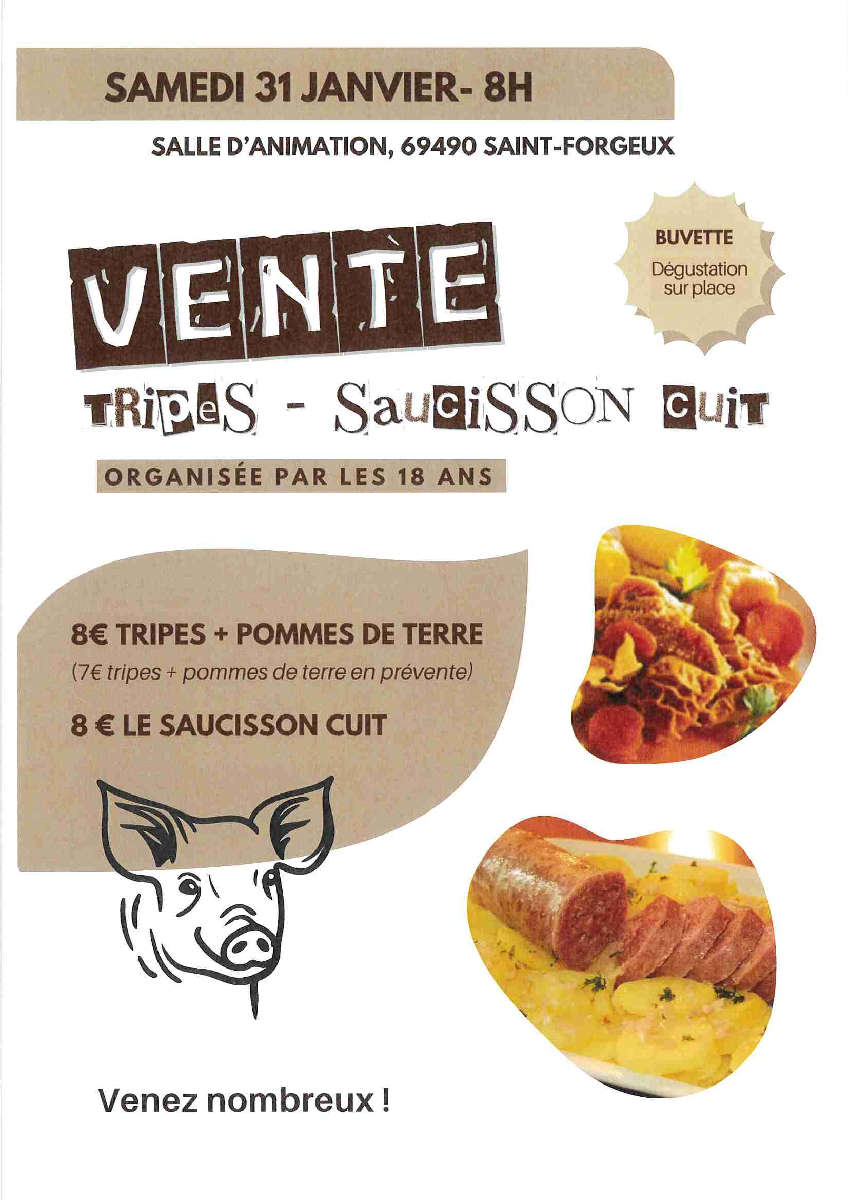 Vente de Tripes
