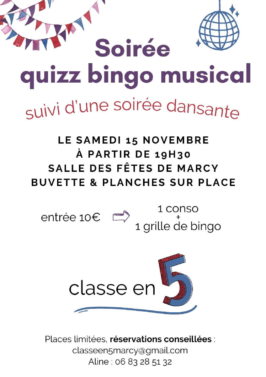 Soirée Quiz Bingo musical 