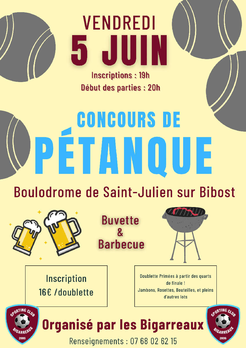 Concours de pétanque