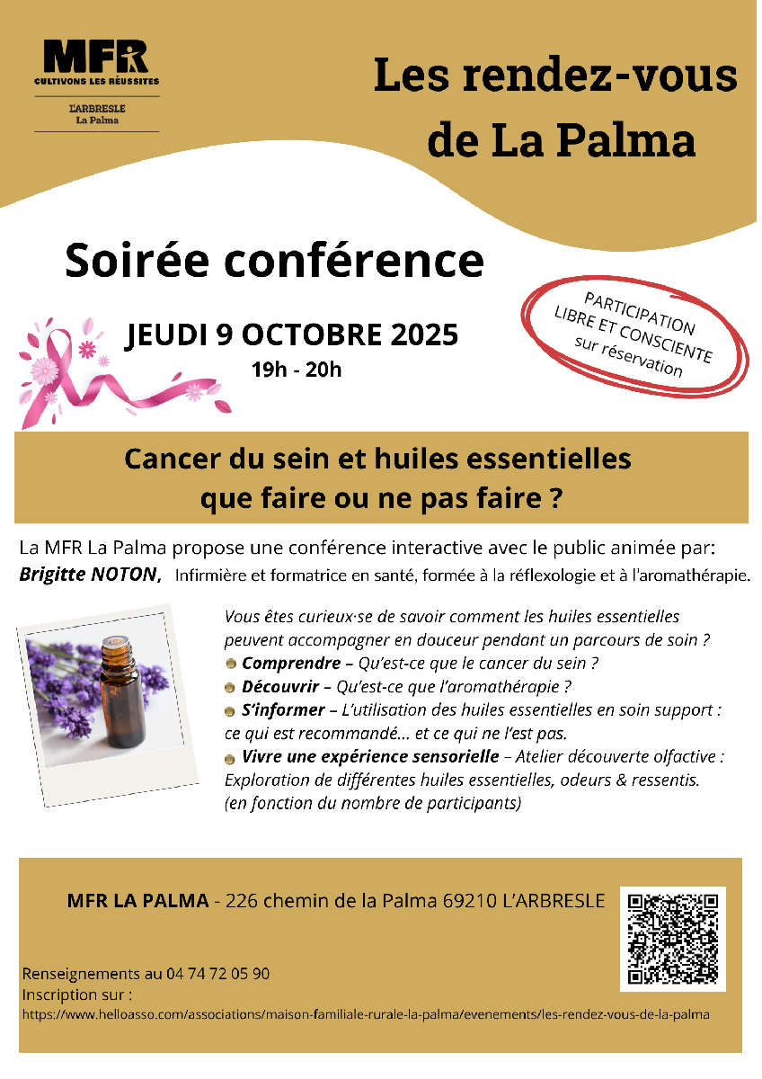 Conférence à la MFR La Palma de L’Arbresle