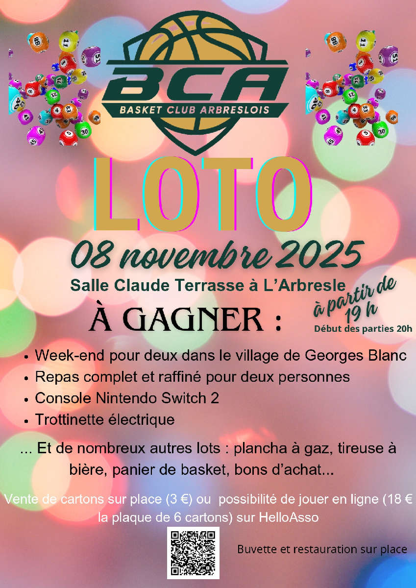 Basket club Arbreslois - Loto