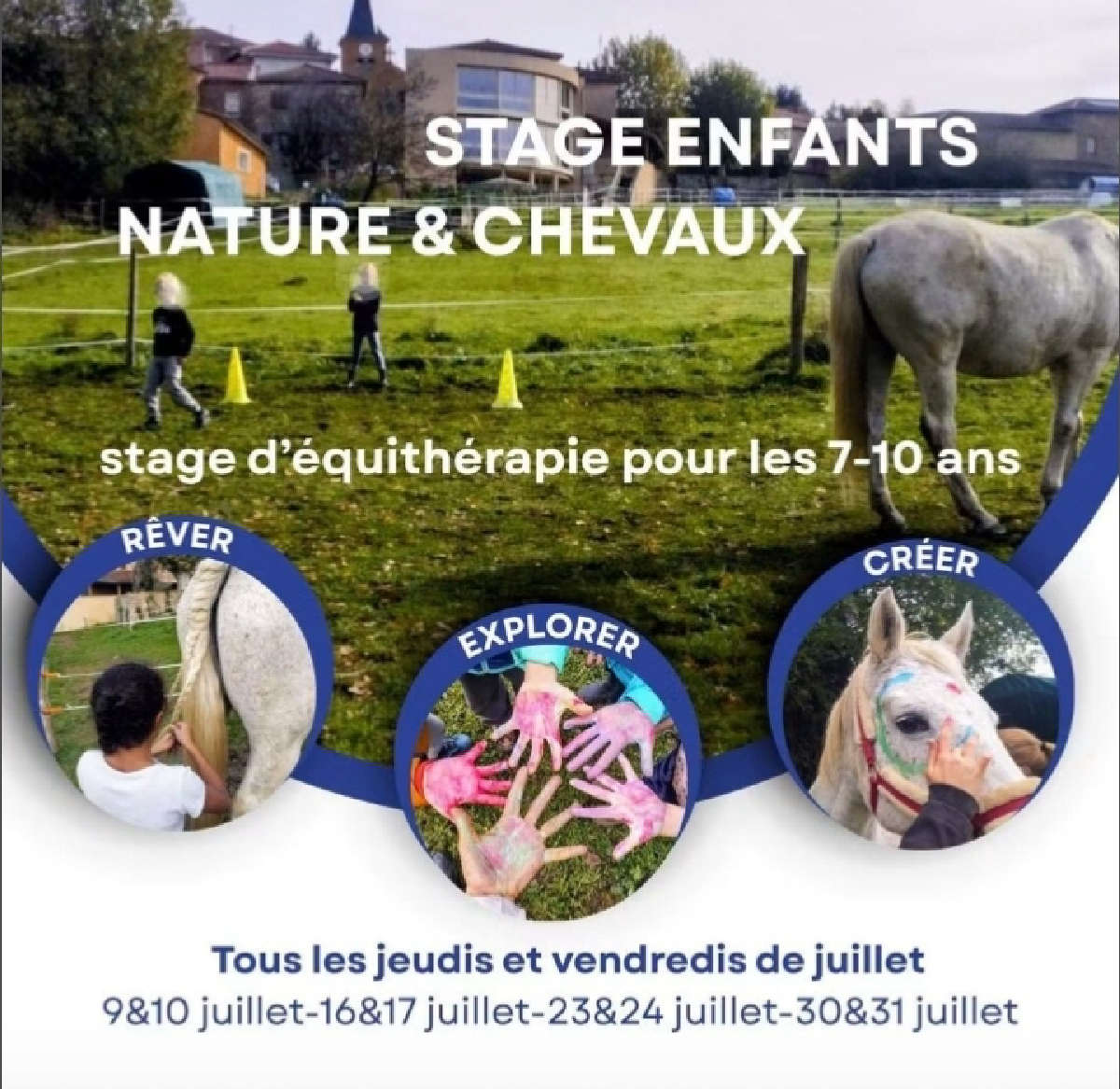 Programme des stages d'équithérapie