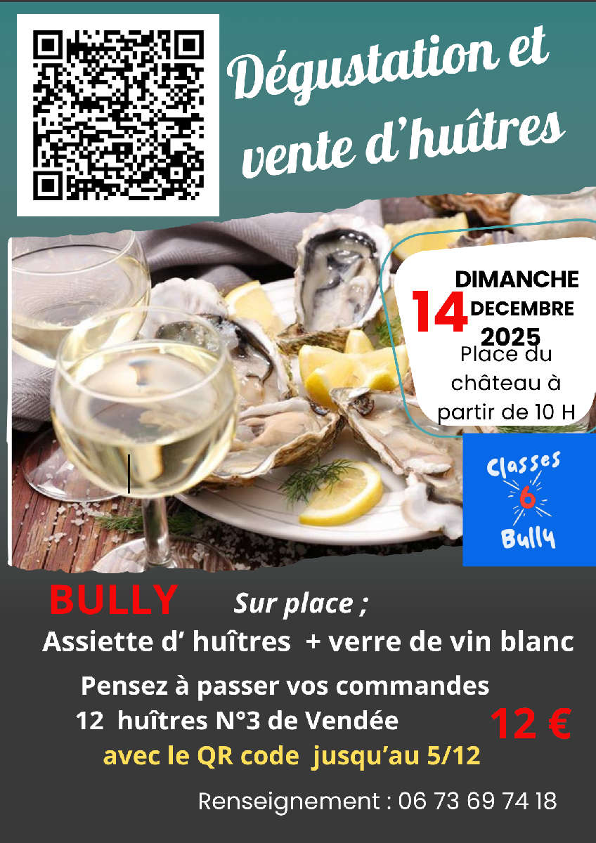Vente et dégustation d’huîtres 