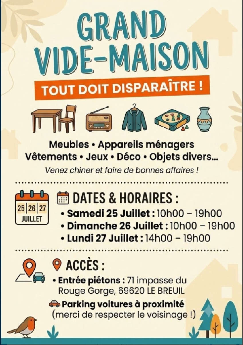 Grand vide-maison