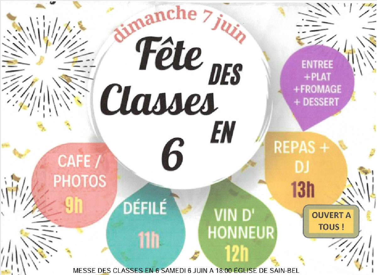 Fête des classes en 6