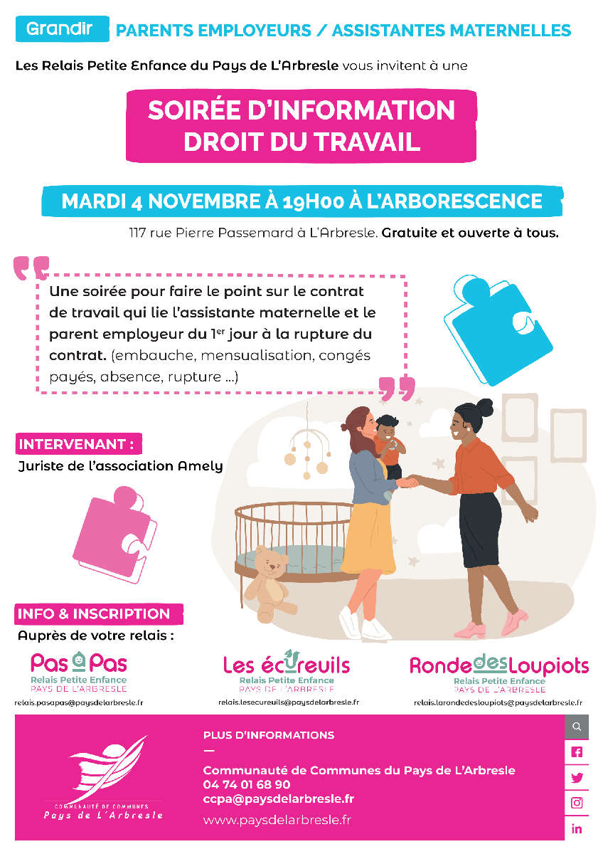 Soirée d’information - Droit du travail