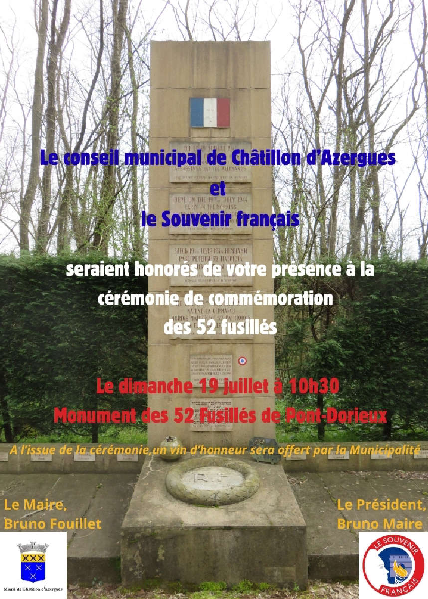 Cérémonie des 52 fusillés