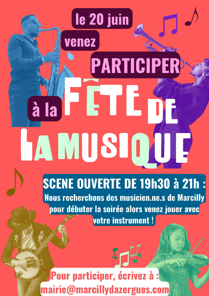 Scène ouverte de la fête de la musique 🎸 🎷 🪇