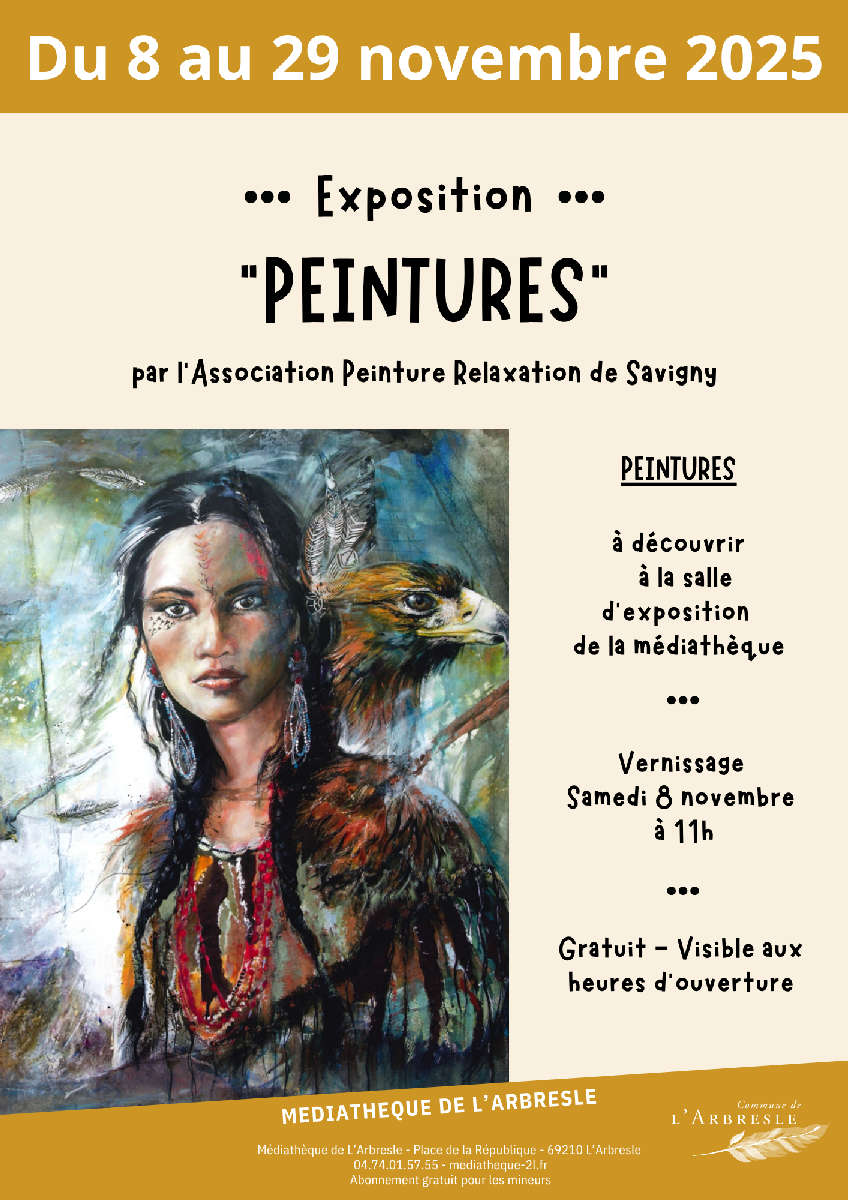 Exposition « Peintures » à la médiathèque 🎨