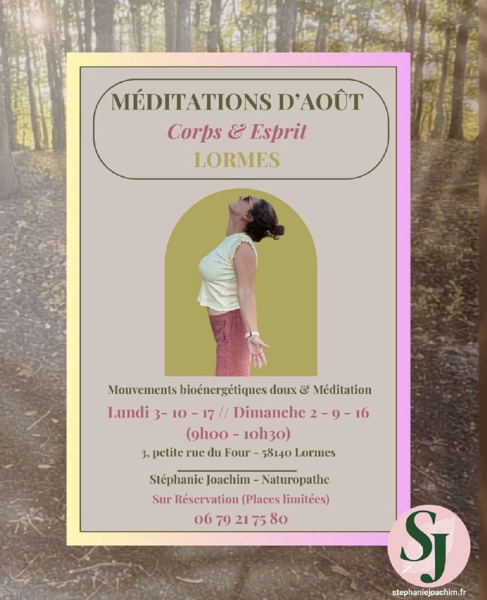 MéditationS Corps & Esprit
// Mouvements corporels bioénergétiques suivis d’une méditation