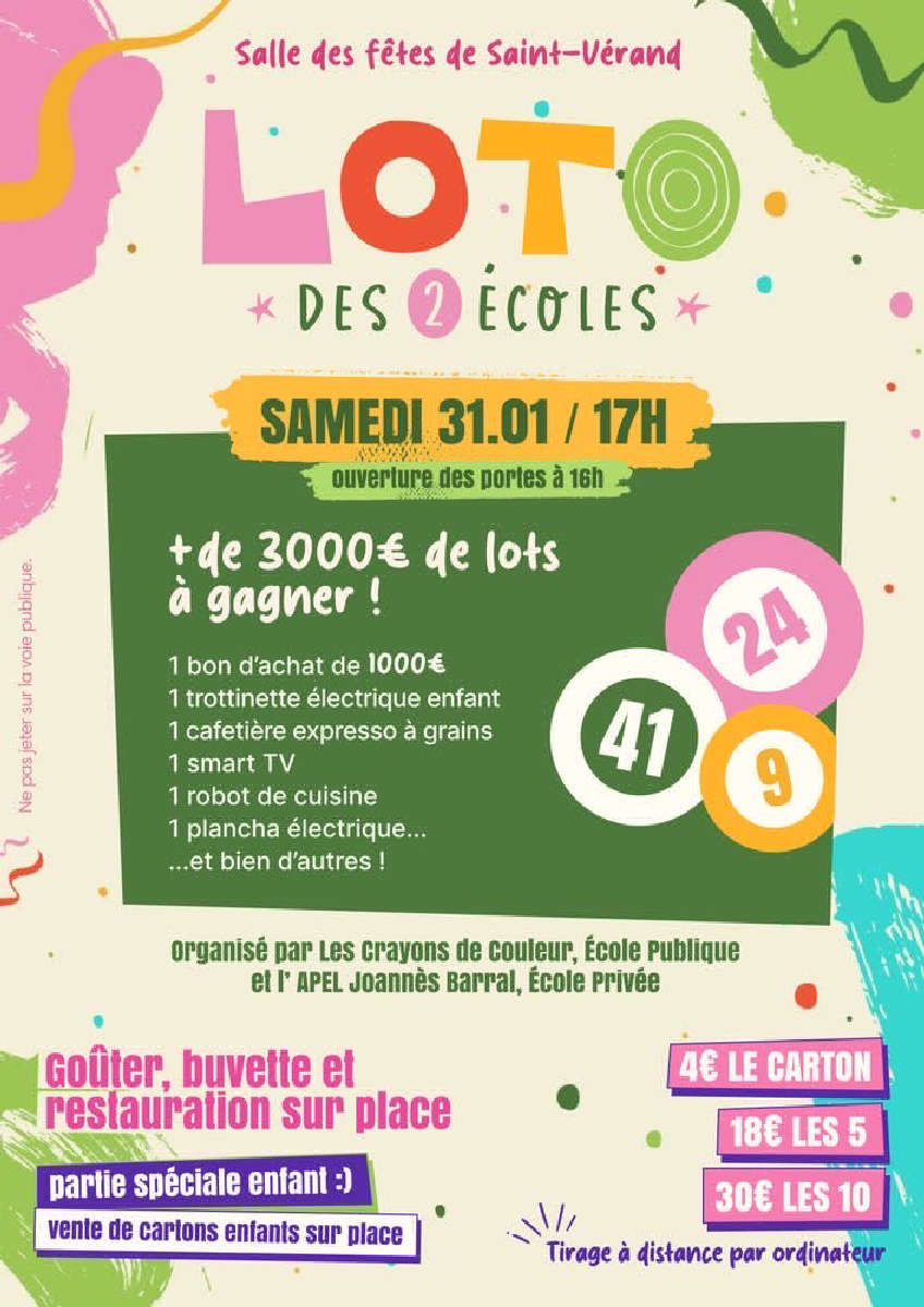 Loto des 2 écoles