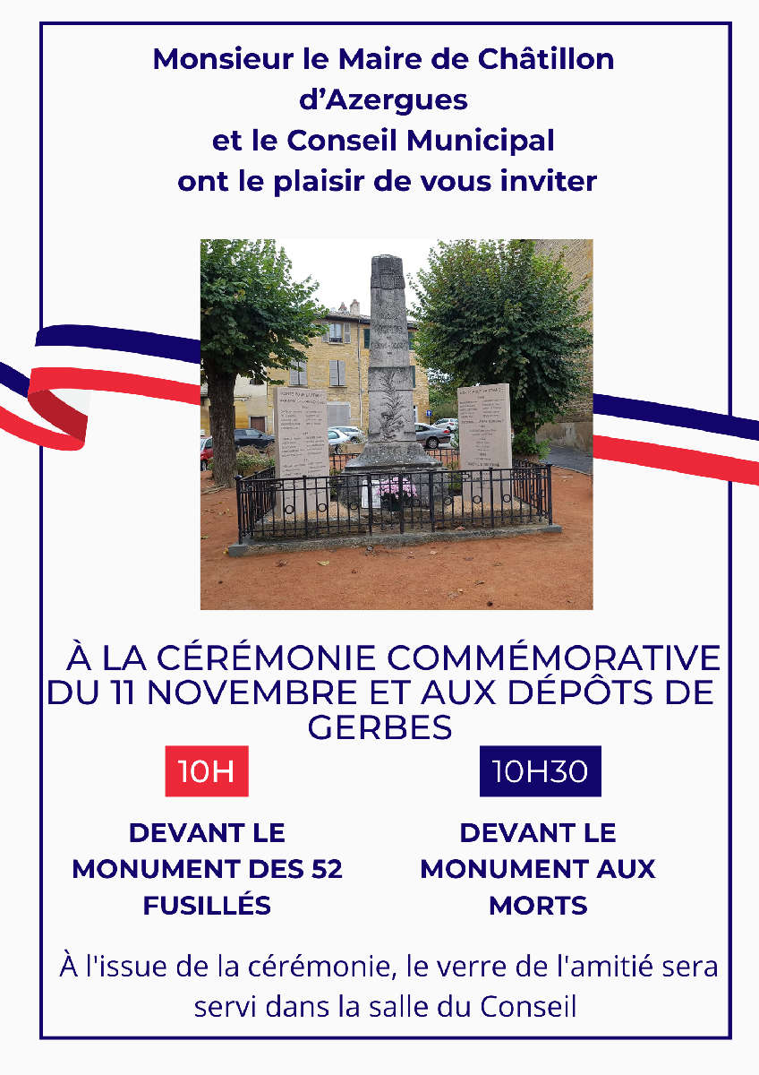 Commémoration du 11 novembre