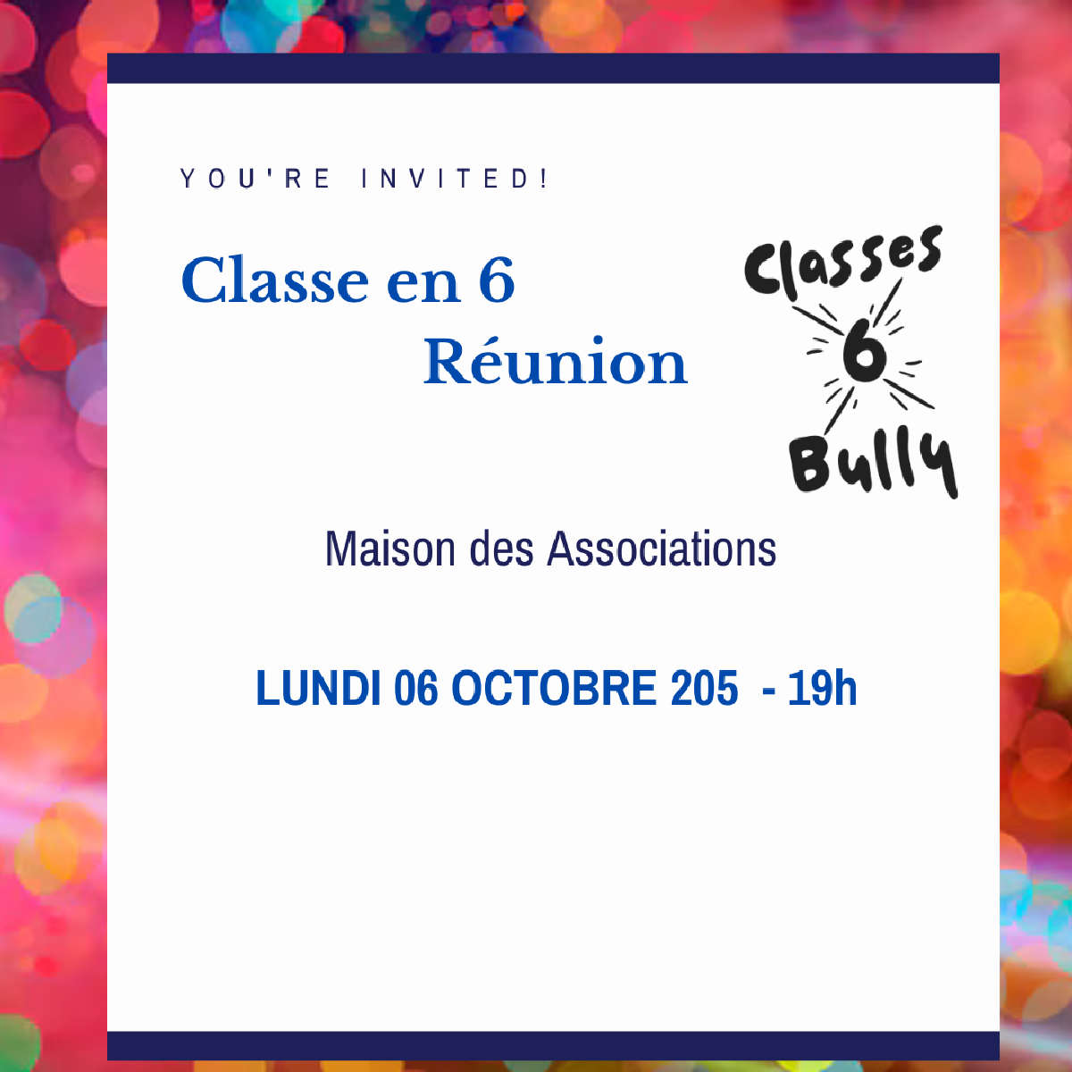 Réunion des classes en 6