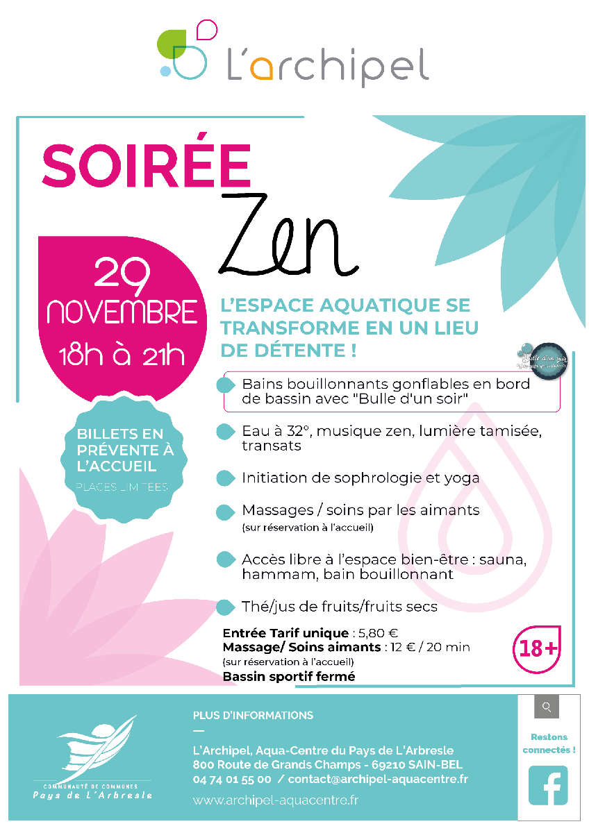 Soirée zen à l’Archipel