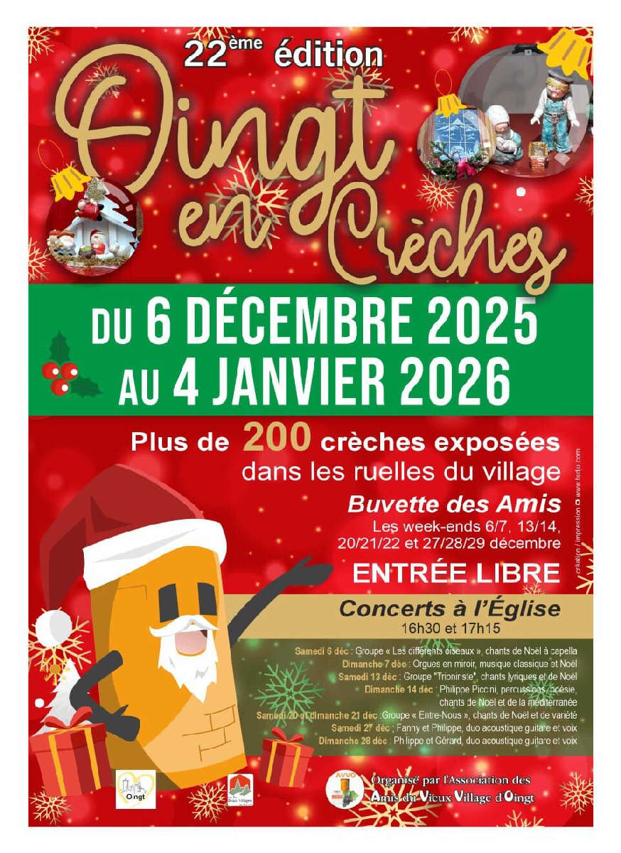 200 crèches à découvrir à Oingt !