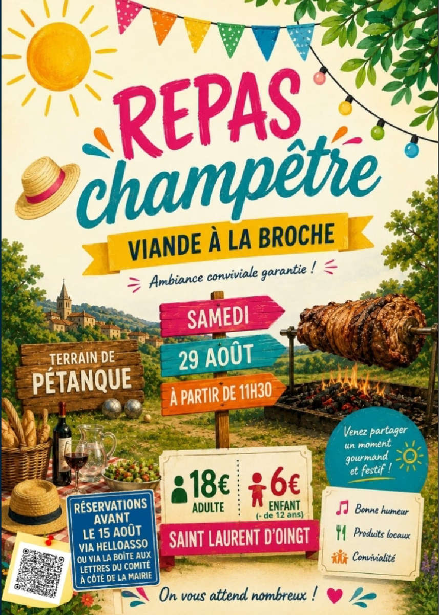 Repas festif - Comité des fêtes