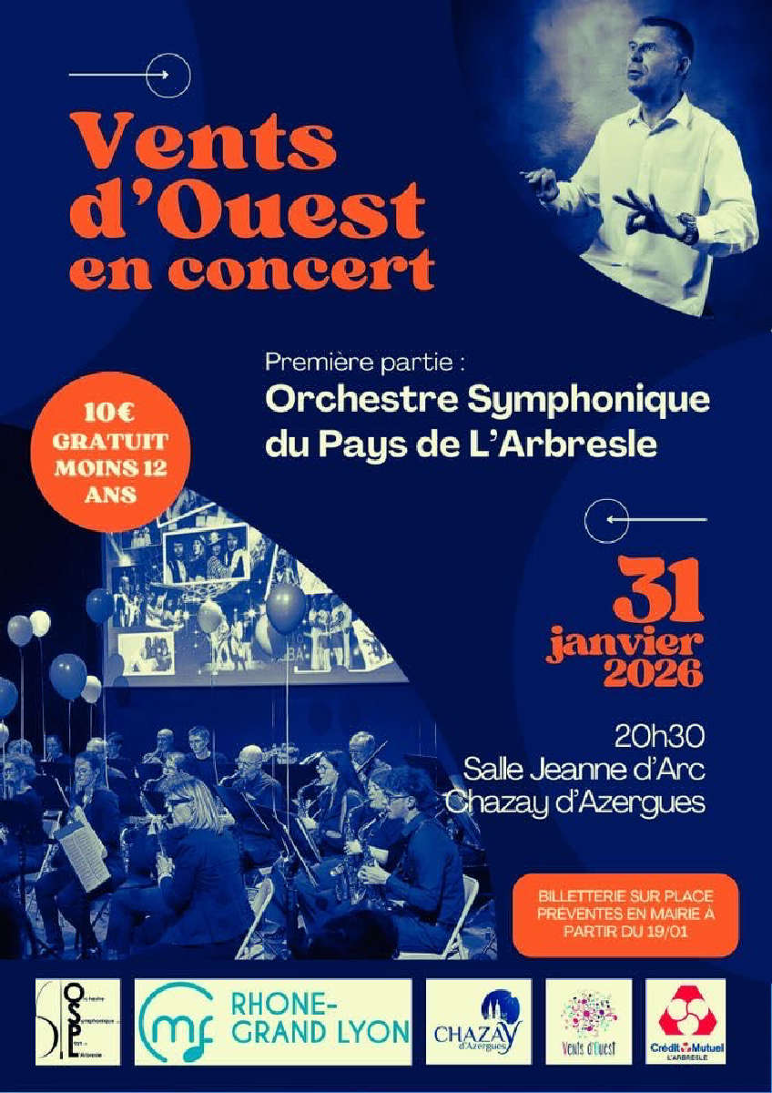 Concert par l’harmonie « Vents d’Ouest »