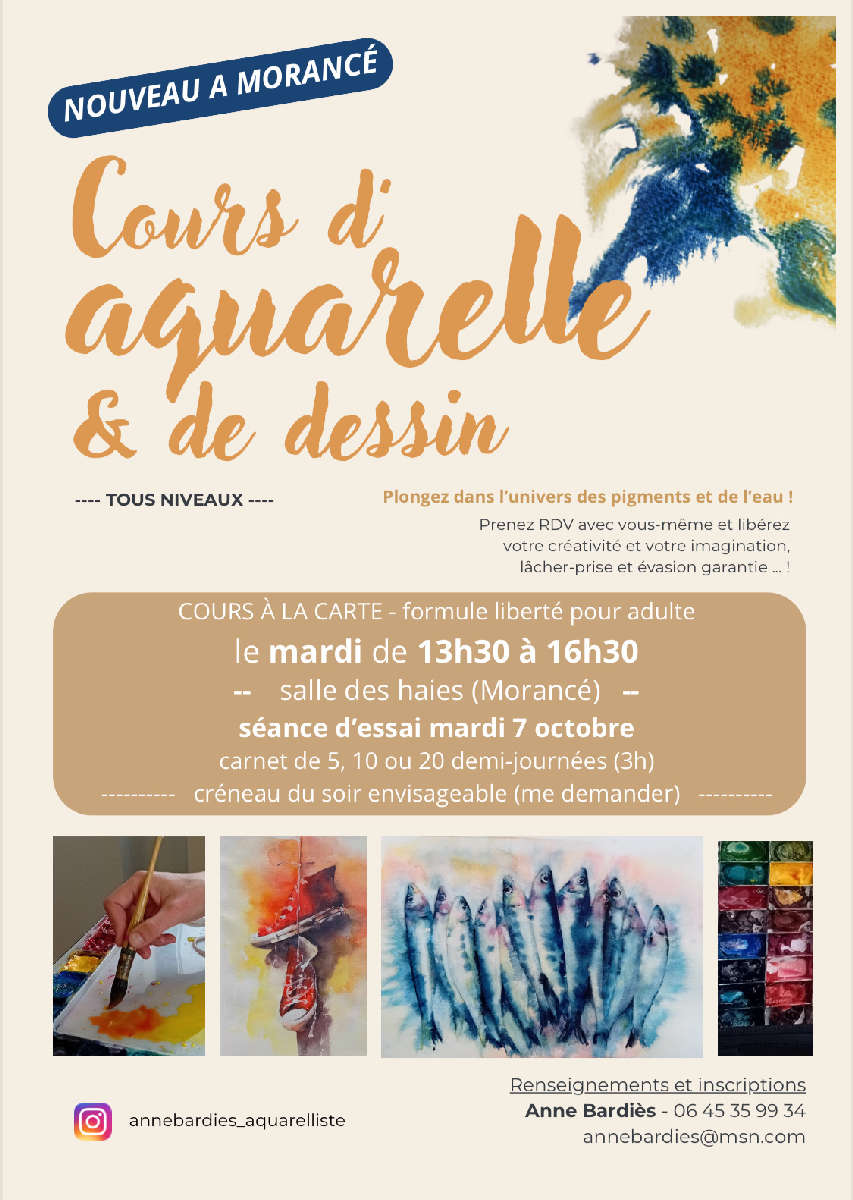 Cours d’essai Aquarelle 🎨