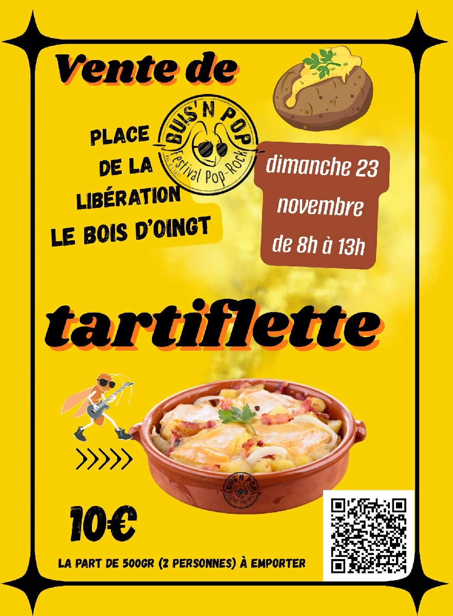 Vente de tartiflette 