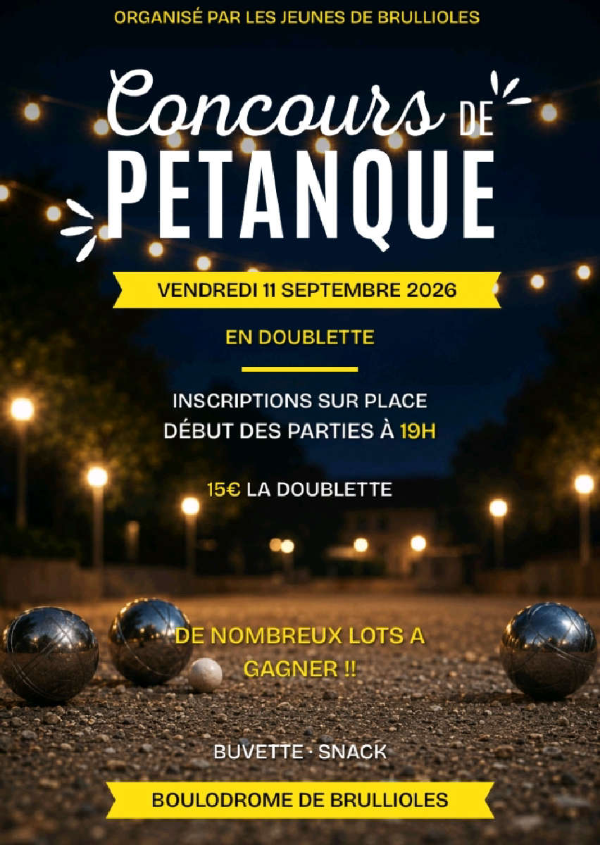Concours de pétanque