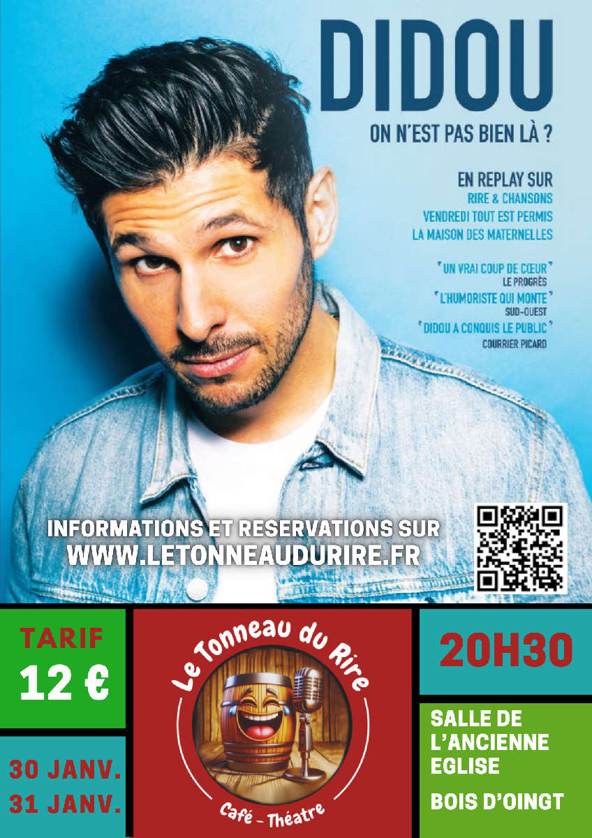 Venez rire au Bois d'Oingt le 31 Janvier