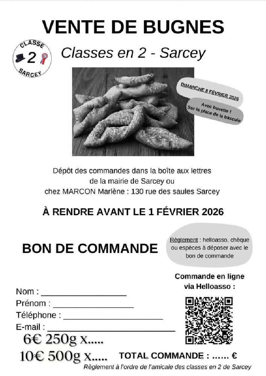 Vente de bugnes