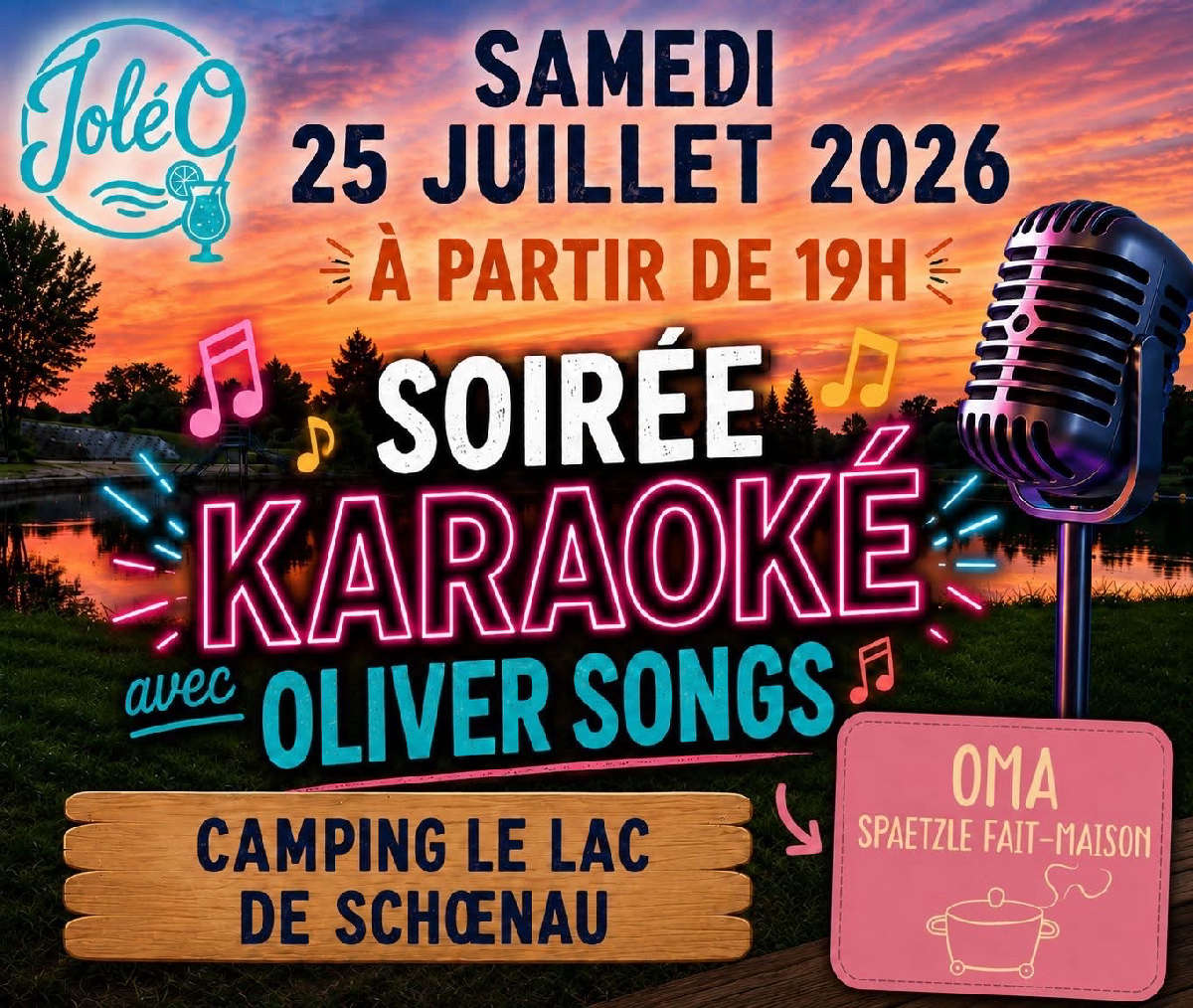 Soirée Karaoke au lac 