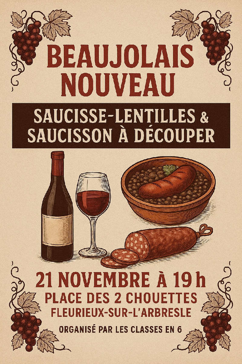 Beaujolais nouveau - classes en 6