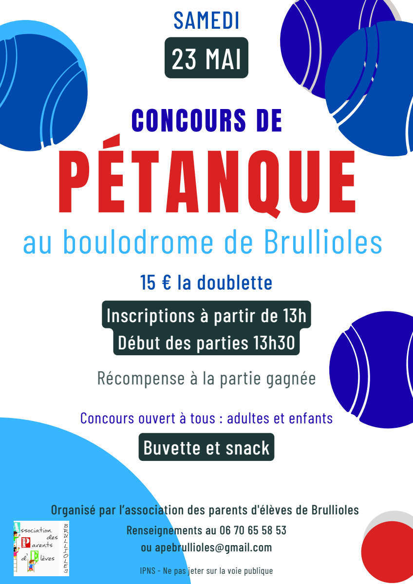 Concours de pétanque