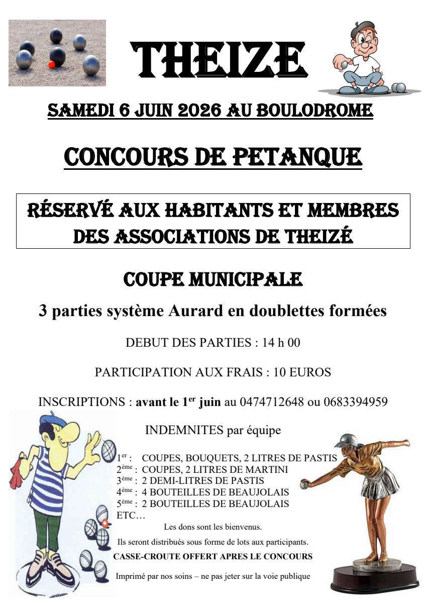 Concours de pétanque