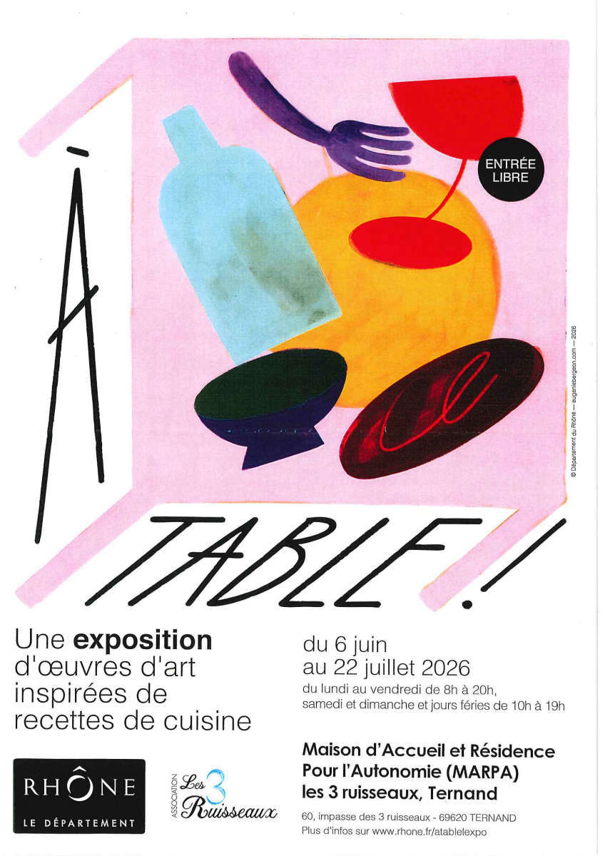 Expo : œuvres inspirées de recettes de cuisine 