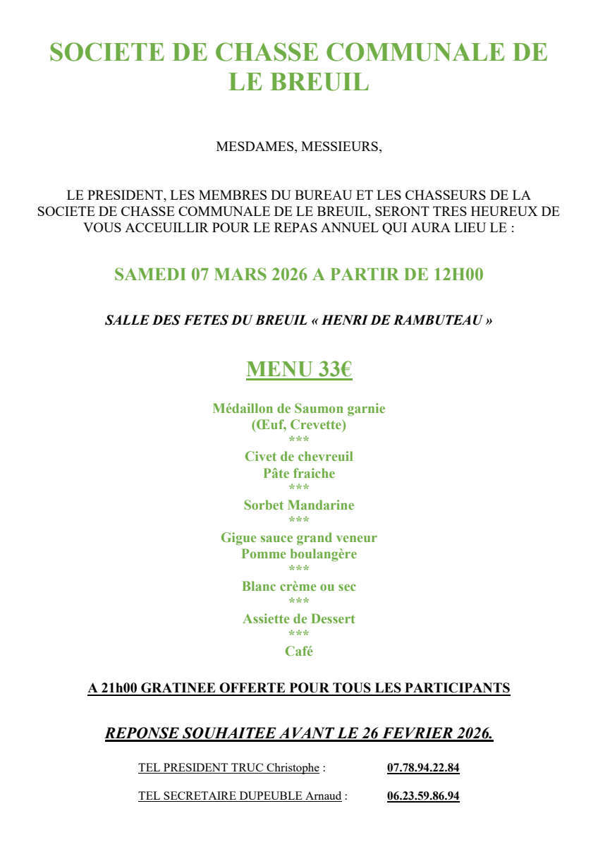 Banquet de la chasse