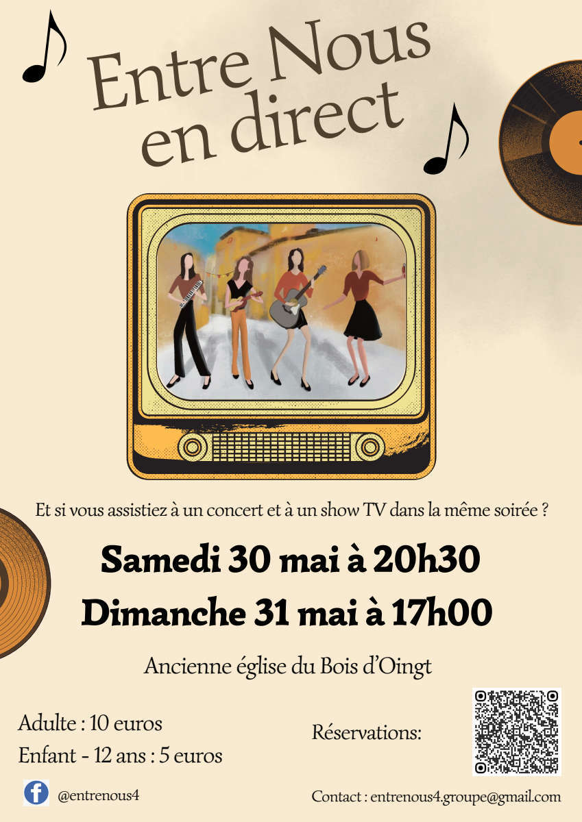 Concert : 🎶 ENTRE NOUS EN DIRECT 🎶