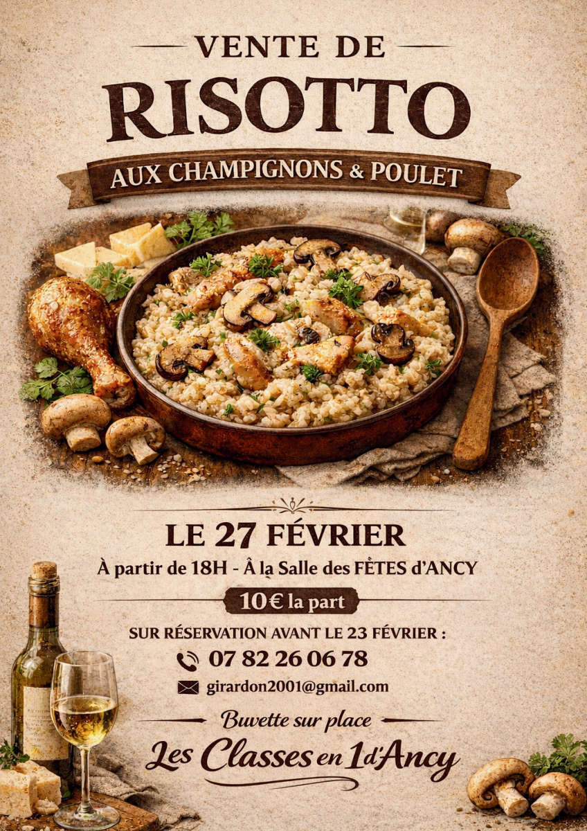 Vente de risotto