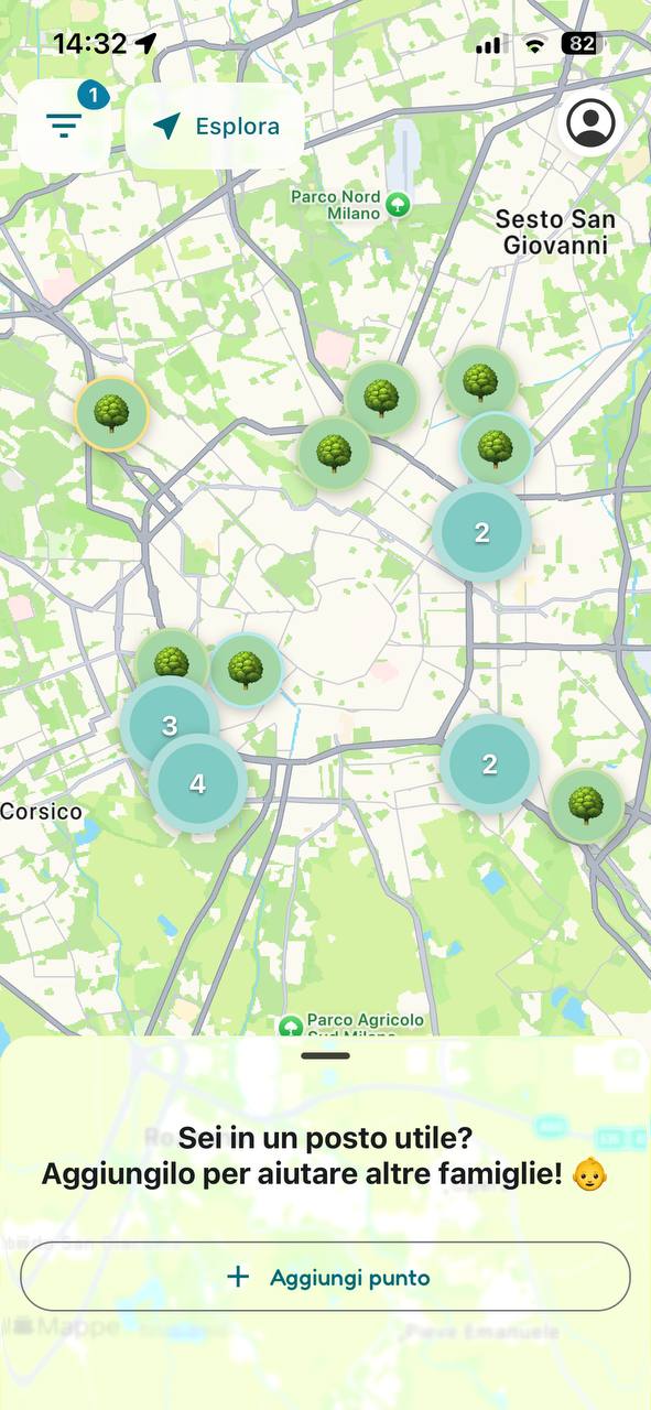 Anteprima area mappa