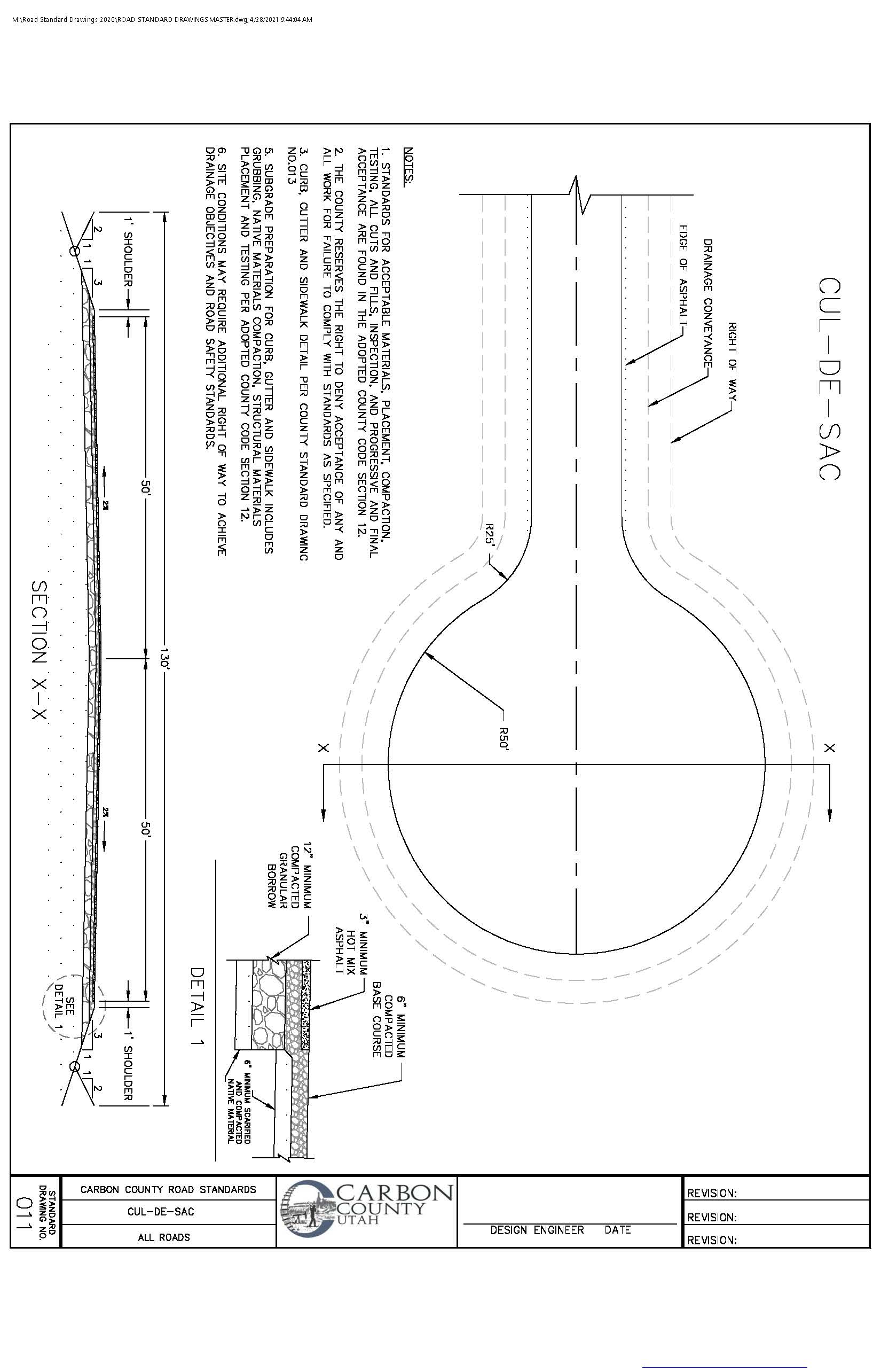 Standard Drawing 011