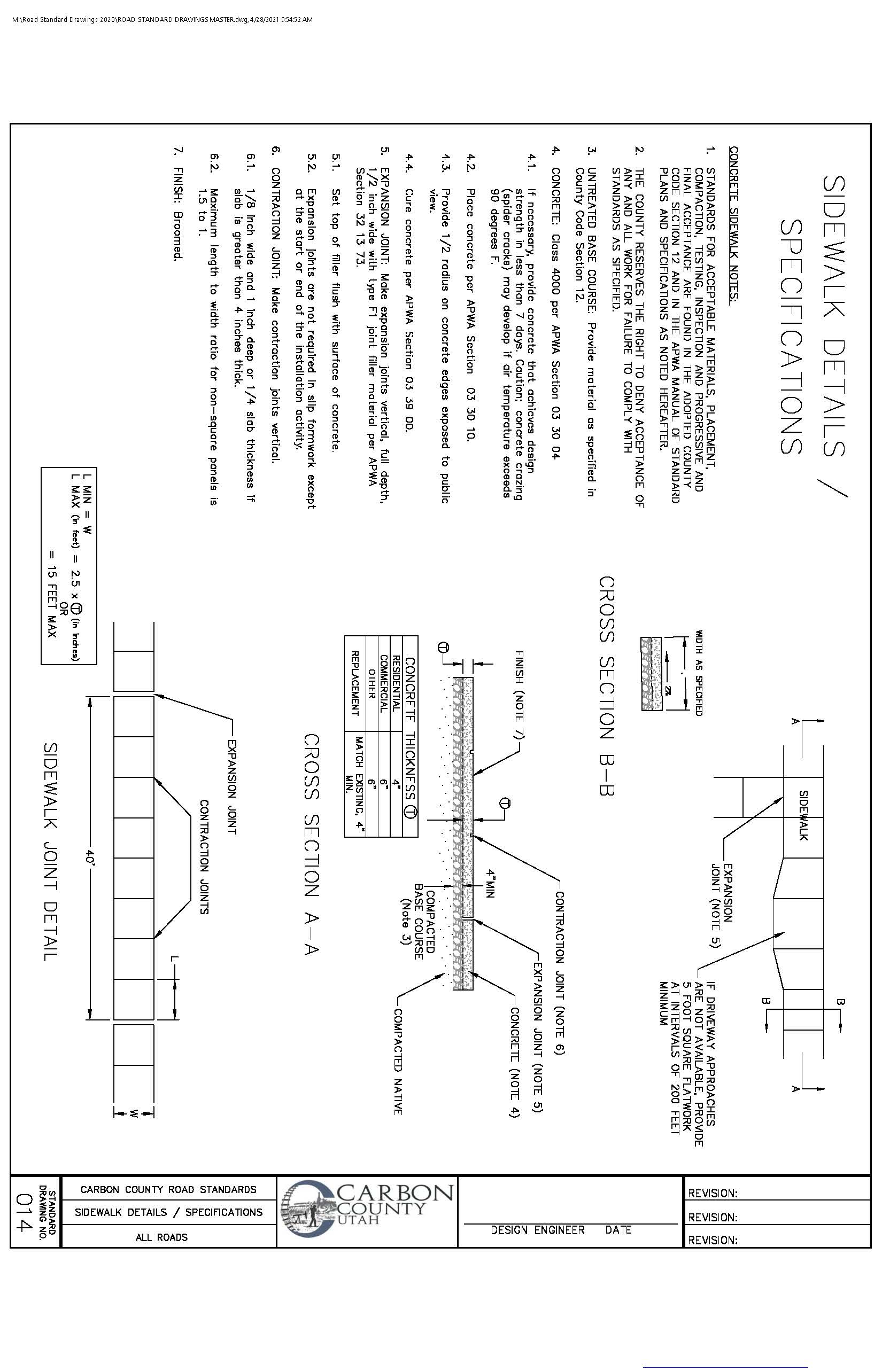 Standard Drawing 014