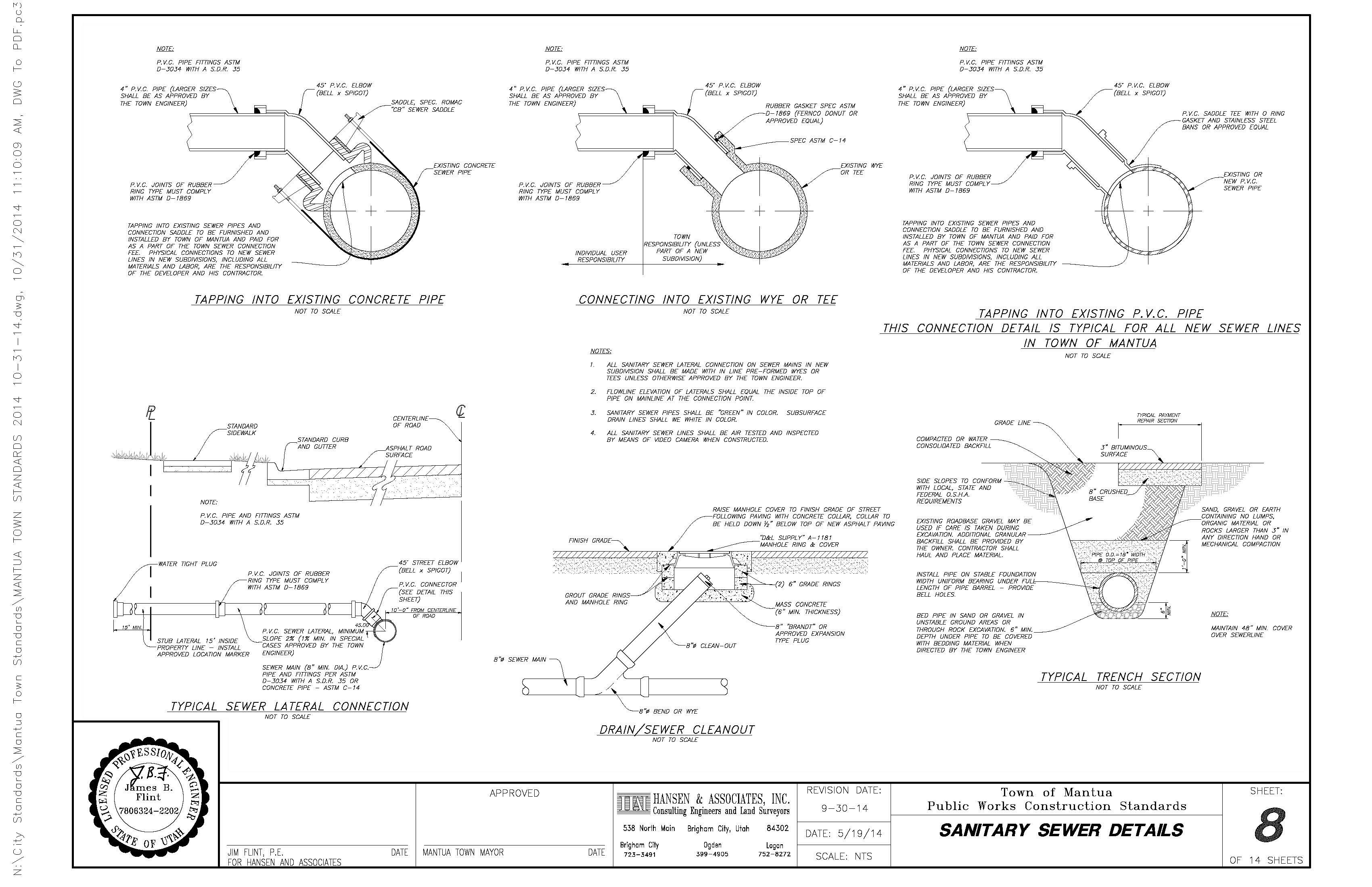 Sanitary Sewer Details