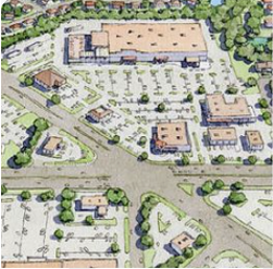 Commercial Site With Large Parking Lots