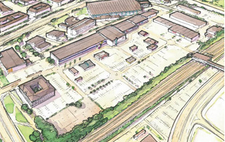 Commercial Site With Large Parking Lots
