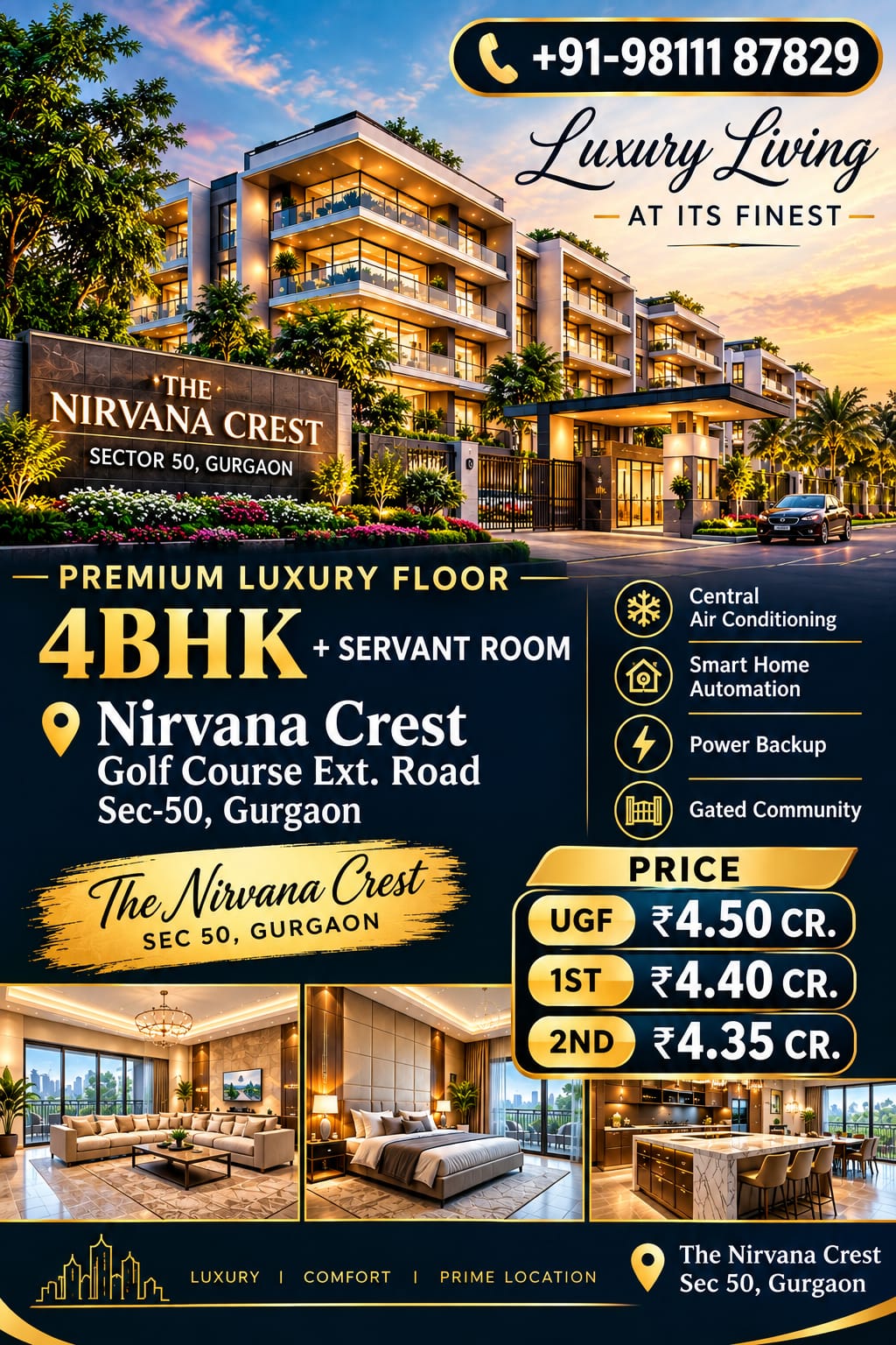 4 BHK Builder Floor for Sale in Sector 50, Gurugram