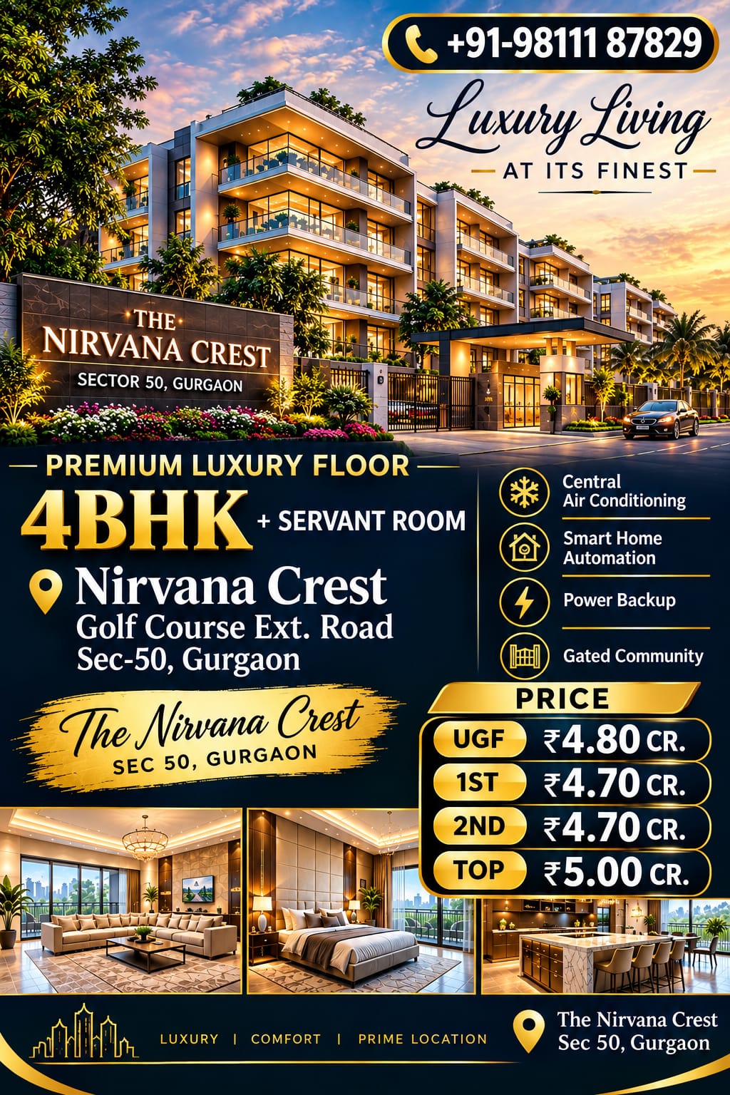 4 BHK Builder Floor for Sale in Sector 50, Gurugram