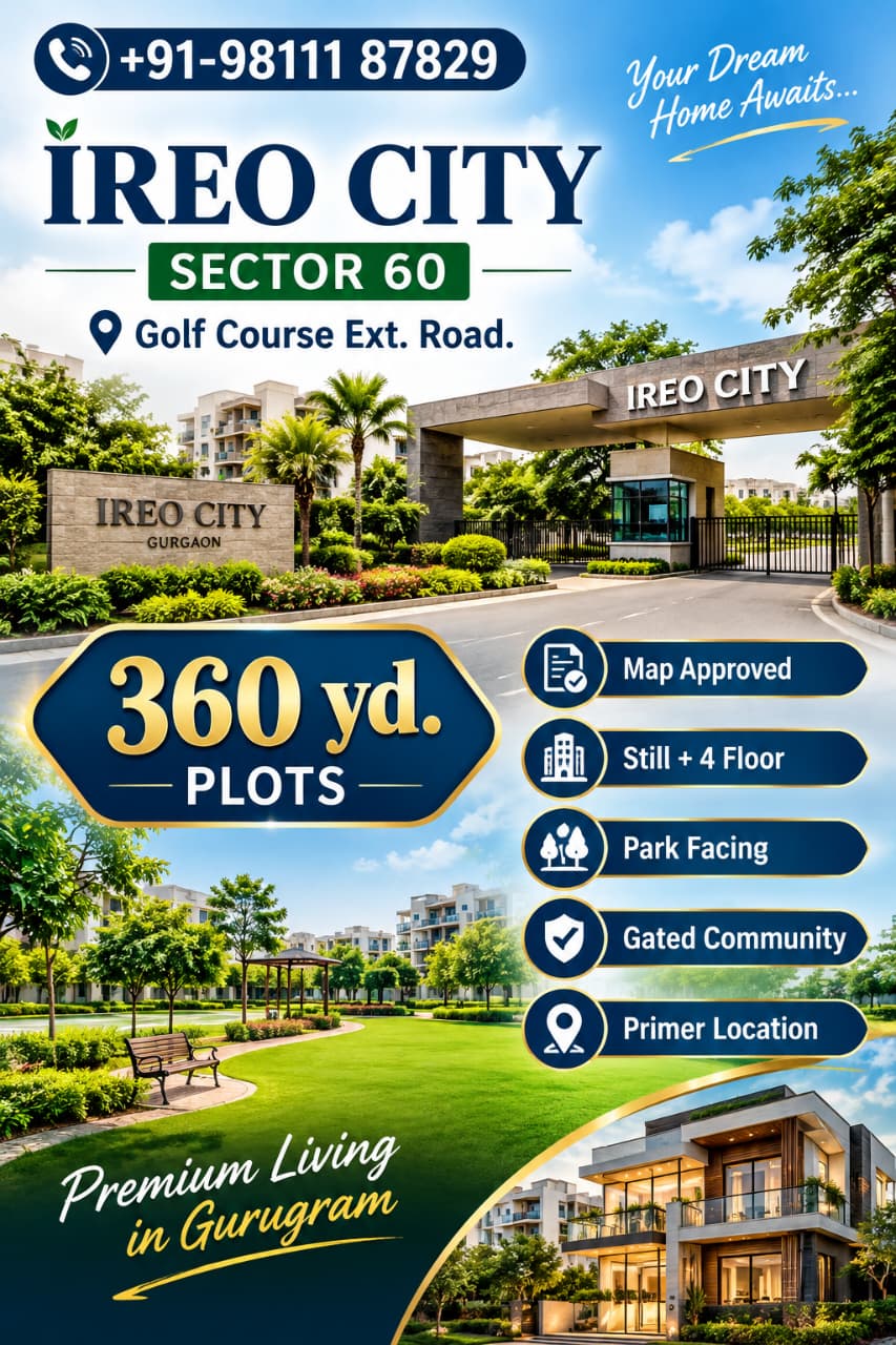360 sq yd Plot for Sale in IREO City, Sector 60, Gurugram