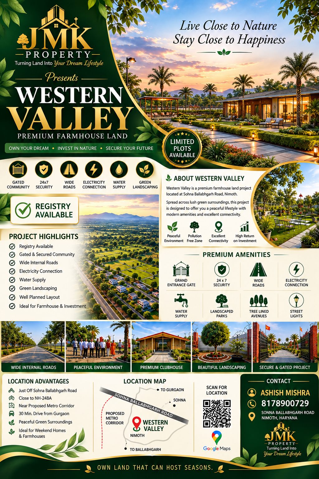 1,000 sq yd Plot for Sale in Sohna Ballabhgarh Road, Gurugram