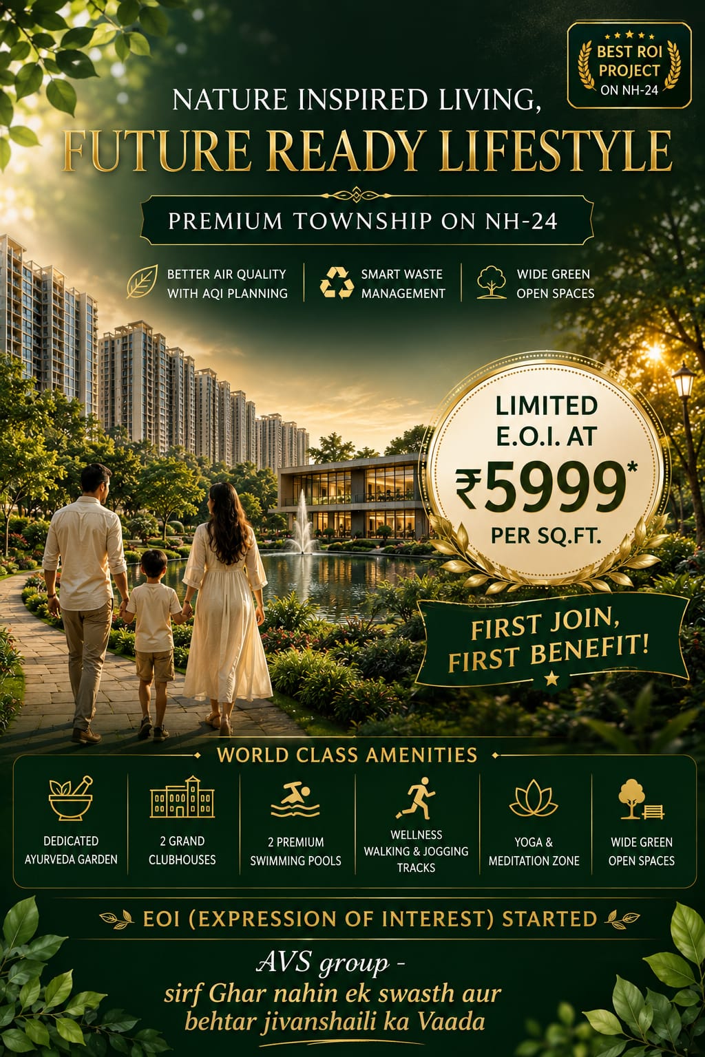 3 BHK Flat for Sale in NH 24 near Crossings Republik, Ghaziabad