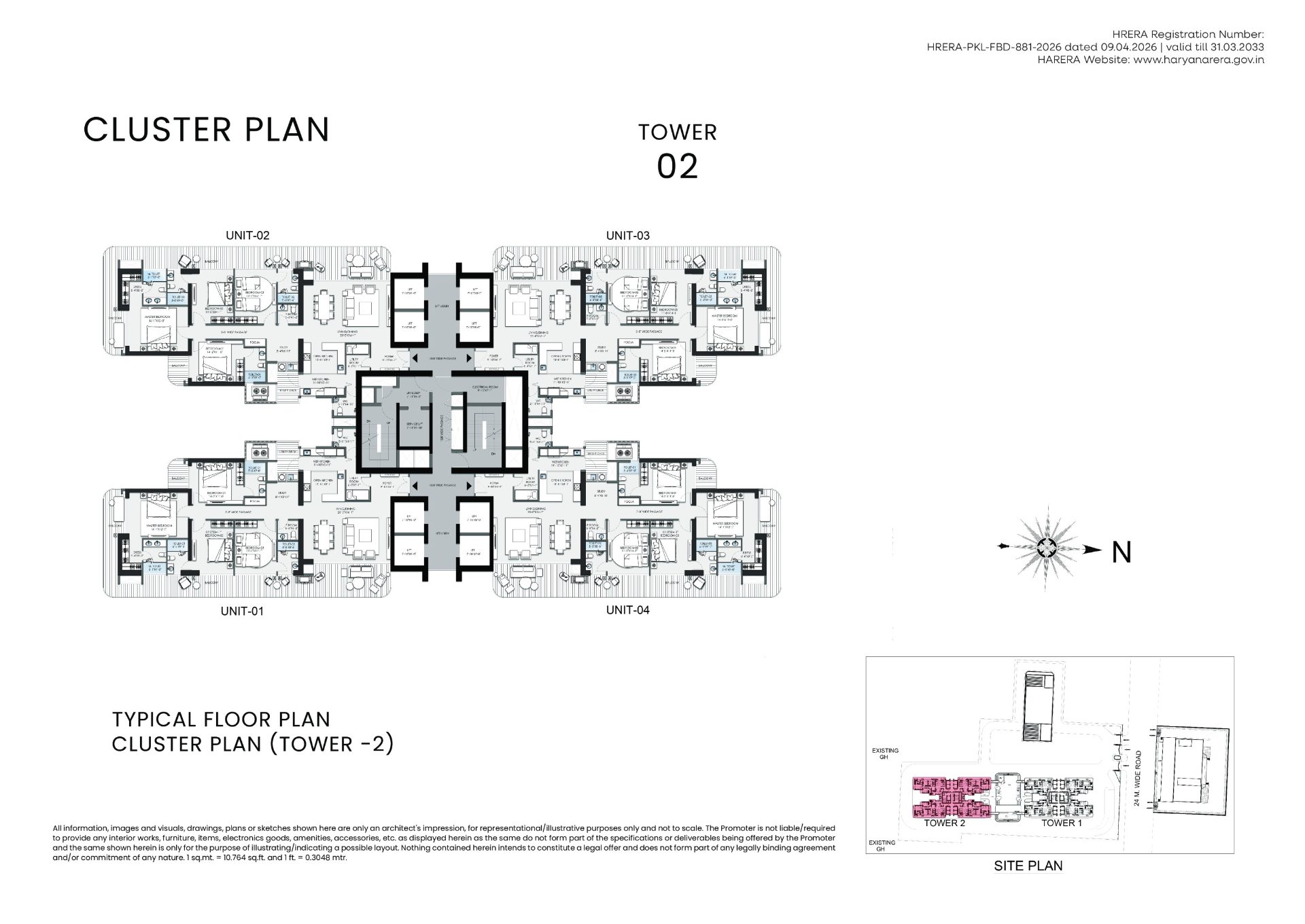 3 BHK Flat for Sale in BPTP Skynest, Sector 80 Faridabad, Faridabad — photo 2