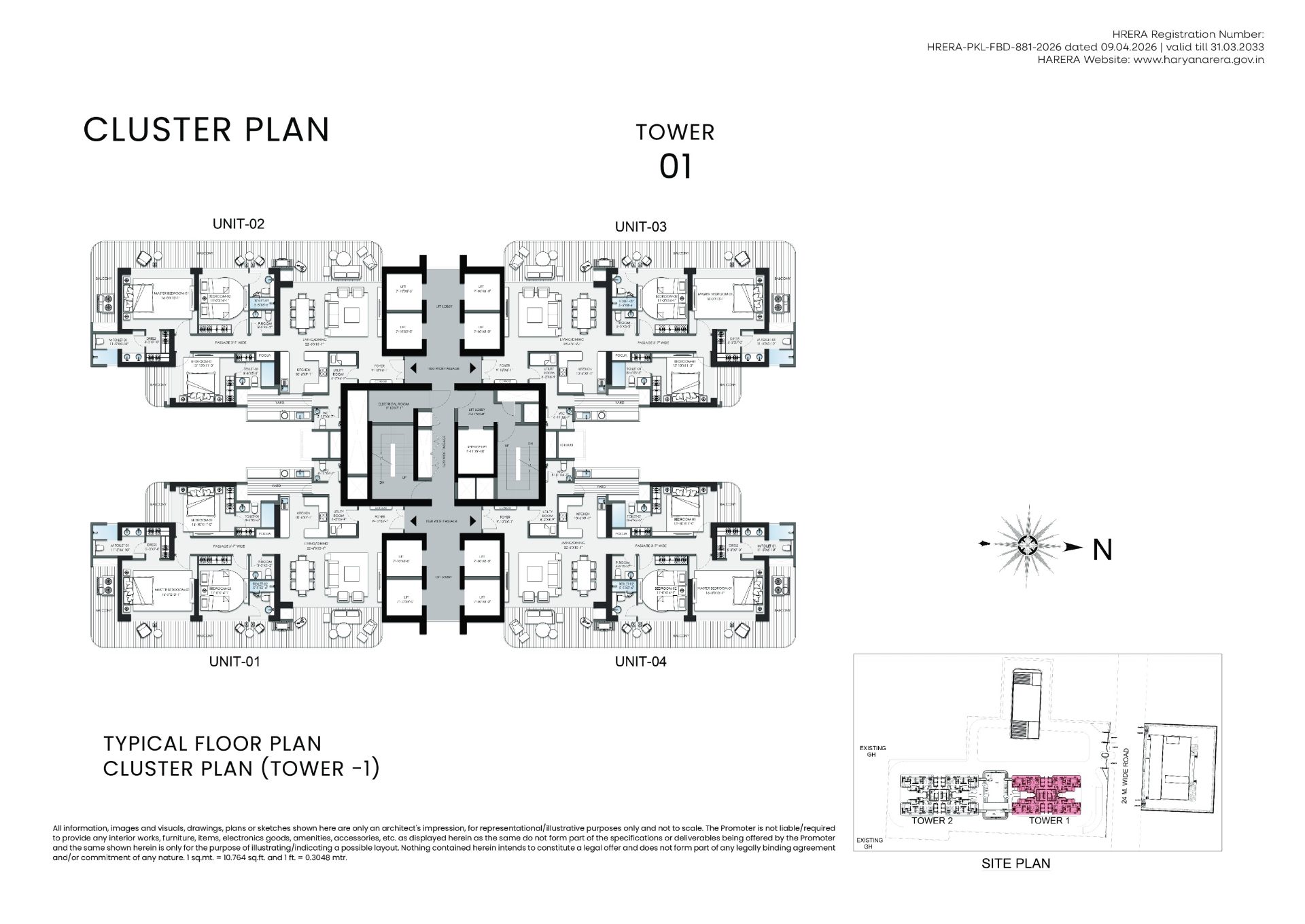 3 BHK Flat for Sale in BPTP Skynest, Sector 80 Faridabad, Faridabad — photo 3