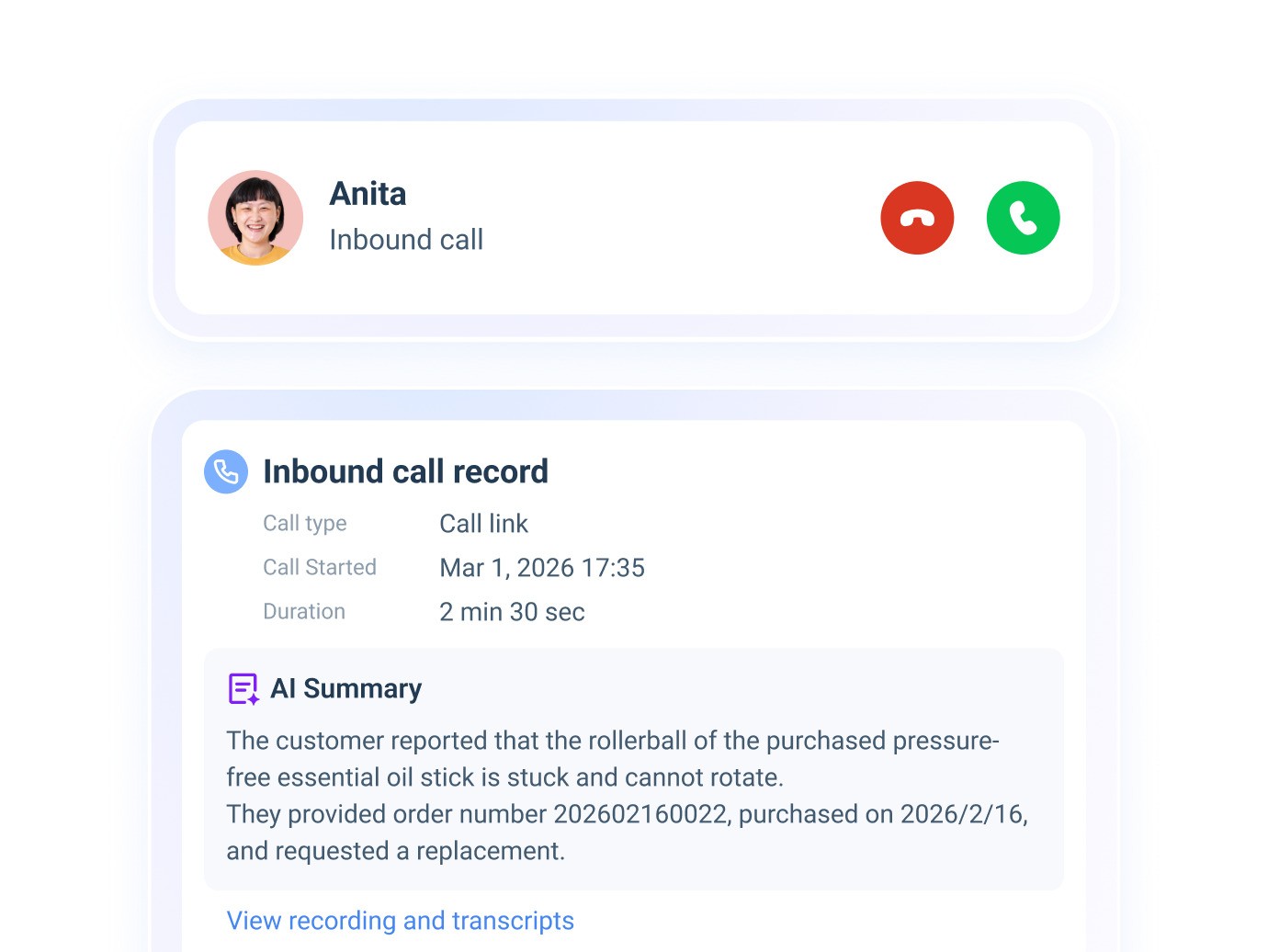 Voice Call_Record and AI Summary_EN