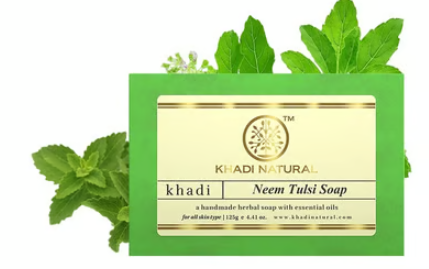 Khadi Natural Neem Tulsi Handmade Soap