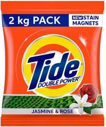 Tide Double Power Detergent Washing Powder - Jasmine & Rose, 2 kg